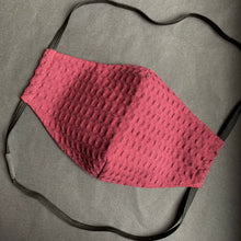 Load image into Gallery viewer, "Waffle Bordeaux" Gesichtsmaske, waschbar, cotton
