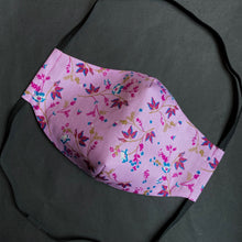 Load image into Gallery viewer, "Lilac Flowers" Gesichtsmaske, waschbar, cotton