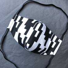 Load image into Gallery viewer, "Striped B/W" Mask