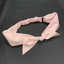 Load image into Gallery viewer, Headband Bow (verschiedene Varianten), "Rosé" Haarband aus 100% Baumwolle, handmade