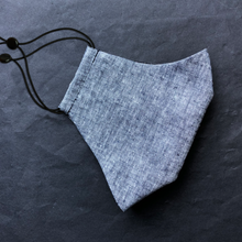 Load image into Gallery viewer, "Melange Linen/ Cotton" Gesichtsmaske, waschbar, Leinen/ Baumwolle