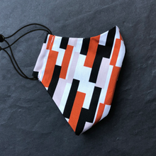 Load image into Gallery viewer, "Striped Rust" Gesichtsmaske, waschbar, cotton