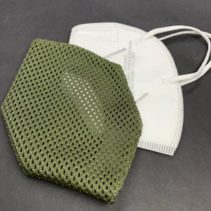 COV-R-IT "olive", FFP2 Masken Cover/ Überzug. stylisch, luftdurchlässig, wiederverwendbar, waschbar.