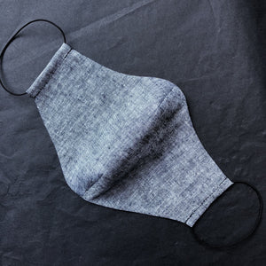 "Melange Linen/ Cotton" Gesichtsmaske, waschbar, Leinen/ Baumwolle