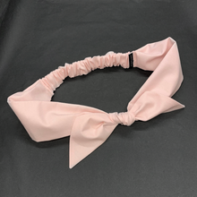 Load image into Gallery viewer, Headband Bow (verschiedene Varianten), &quot;Rosé&quot; Haarband aus 100% Baumwolle, handmade
